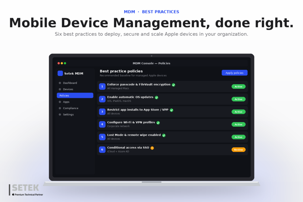 MDM-setup